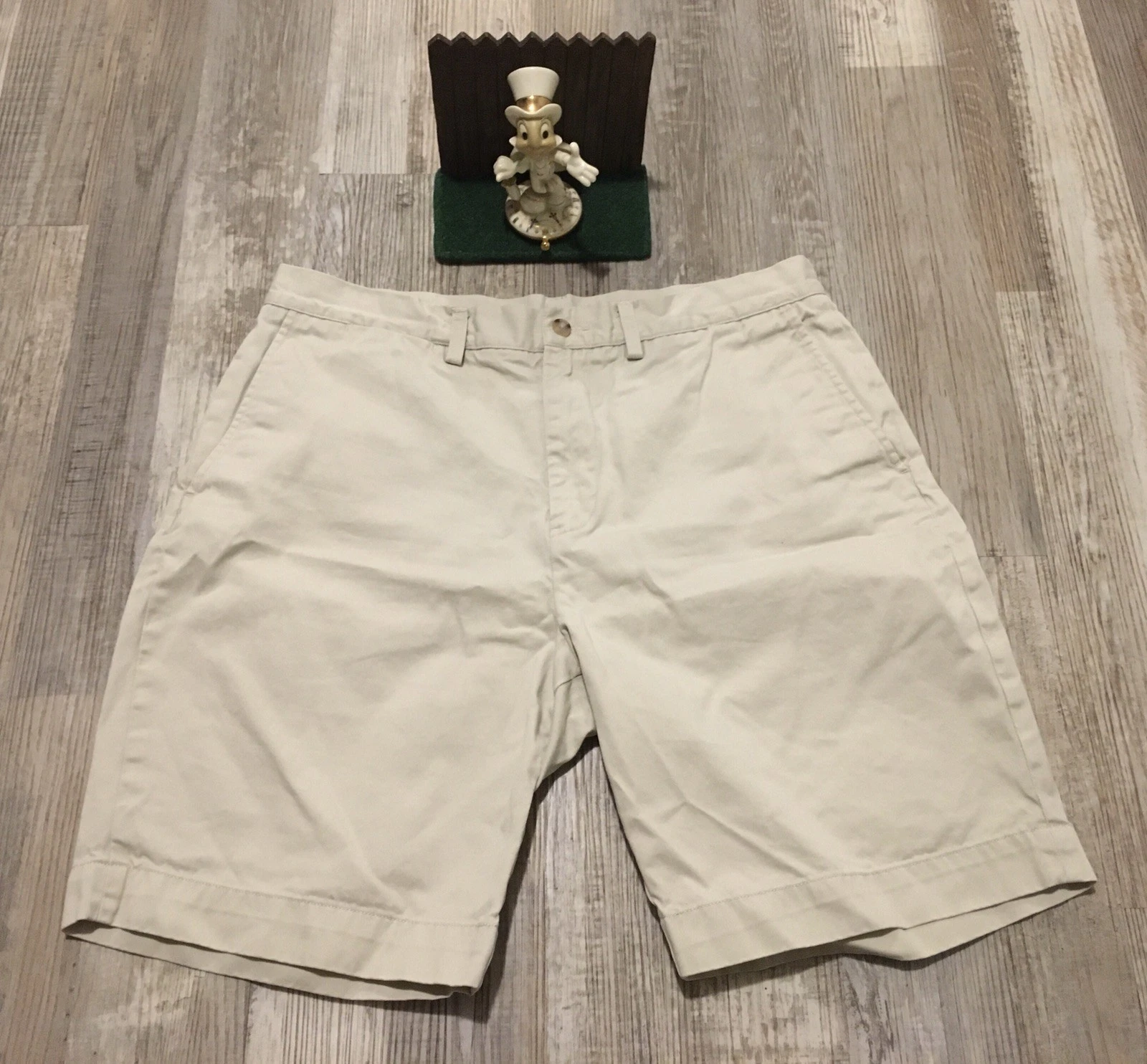 Men's Ralph Lauren Polo Classic Fit 9" Chino Flat Front Shorts 34 Minimal Wear