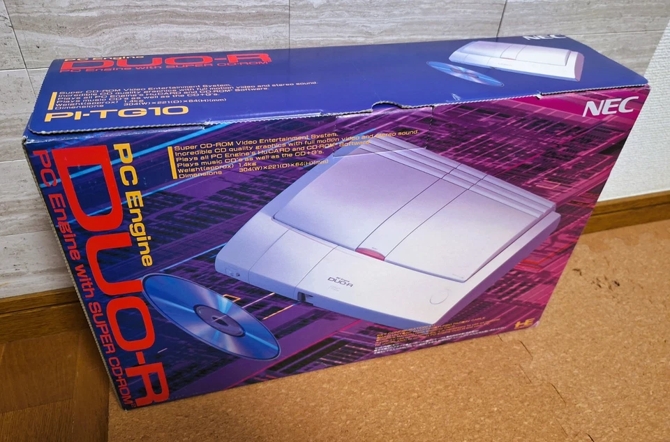 NEW NEC PC Engine DUO-R PI-TG10 Console Japan *CLEAN BOX - COLLECTORS ITEM* 2 - Image 3 of 4