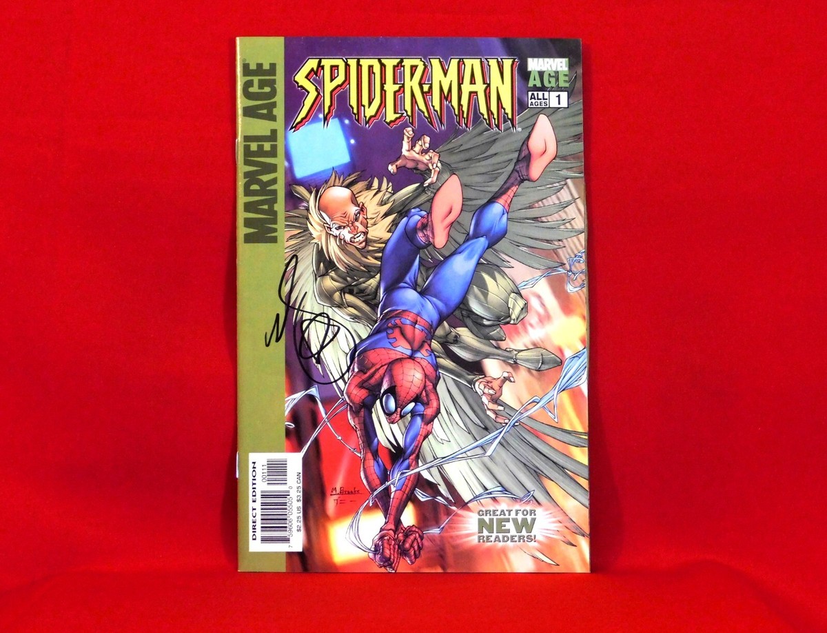 MARVEL AGE: SPIDER-MAN #1 VULTURE SIGNED BY ARTIST MARK