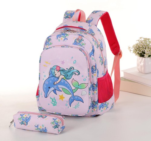 Mochila y Estuche para Lápices Unisex Impreso Completamente Forrado Viaje Escuela Mochila Bolso YB - Imagen 26 de 26
