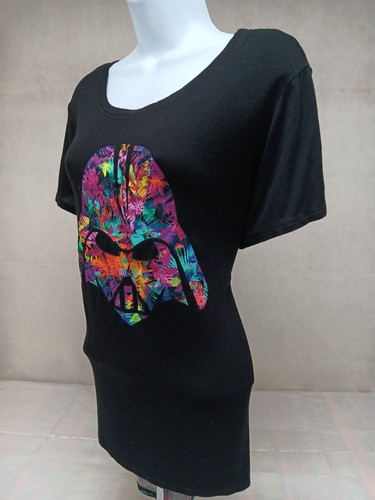STAR WARS HER UNIVERSE MUJER XL NEGRO MULTICOLOR DARTH VADER MANGA CORTA TOP - Imagen 7 de 12