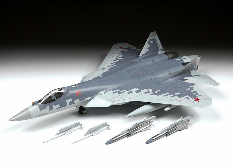 ZVEZDA 4824 Sukhoi SU-57 Russian 5th Gen. FighterPlastic ZVEZDA 4824 Sukhoi SU-57 Russian 5th Gen. FighterPlastic