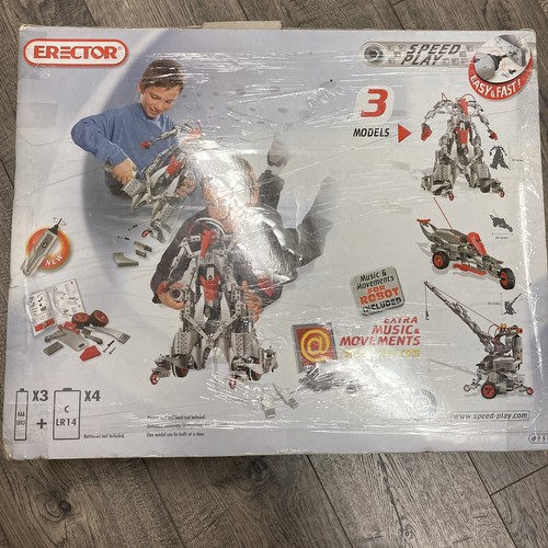 2005 Erector Meccano Speed Play 3 Models Interactive Robot 900 + Parts - Picture 5 of 9