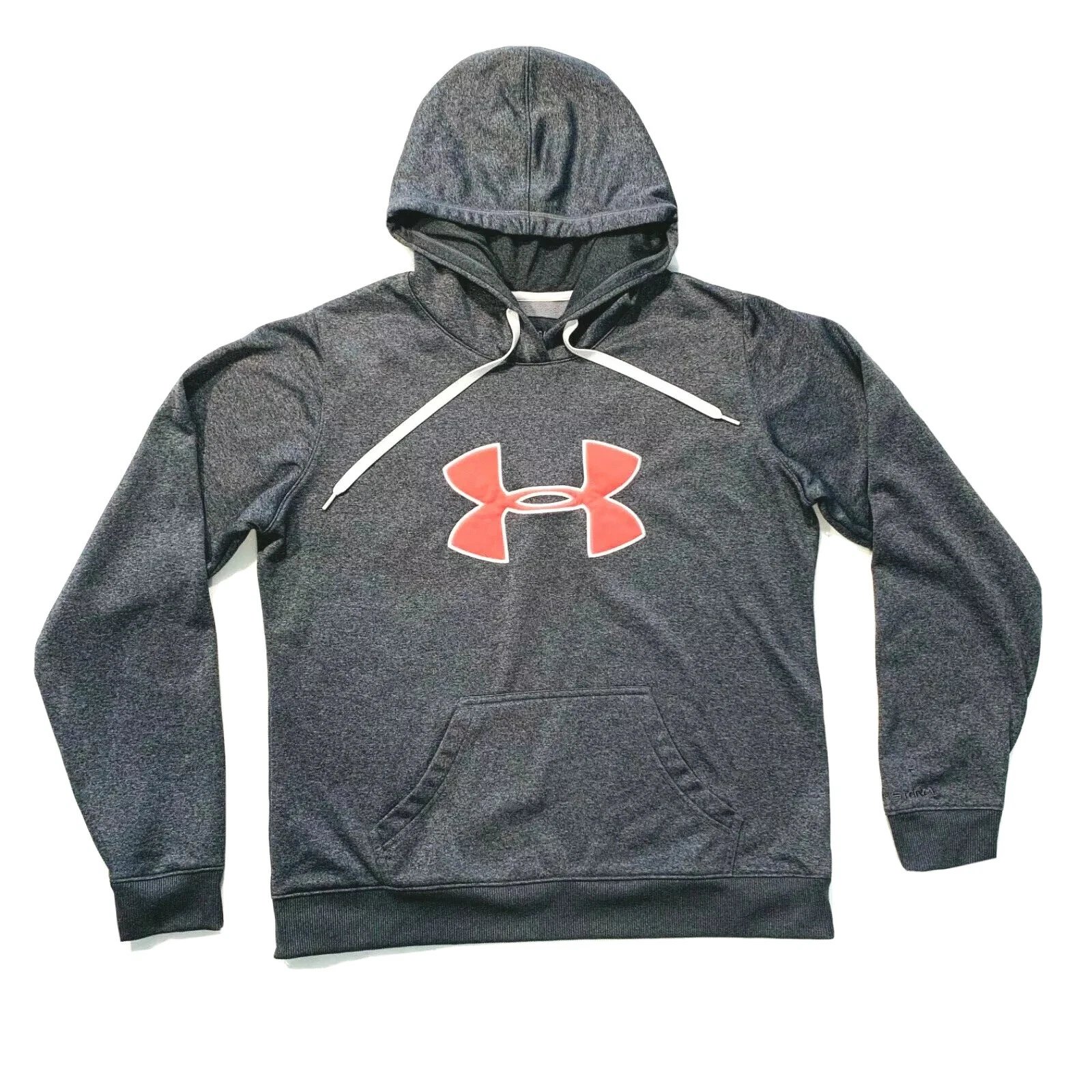 Under Armour Sweatshirt Womens Large Gray UA Storm Hoodie Fleece Semi-Fitted