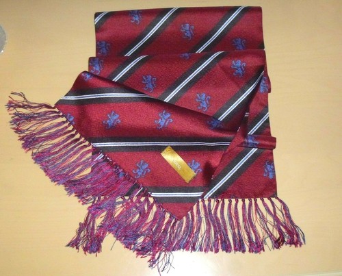 Vintage TOOTAL Scarf Cravat Grosvenor Dragon Motif Goodwood Dapper Ascot Races - Picture 6 of 7