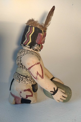 Hopi kneeling Heheya Katsina Doll Holding Watermelon by Jimmy Koots, - Bild 6 von 9