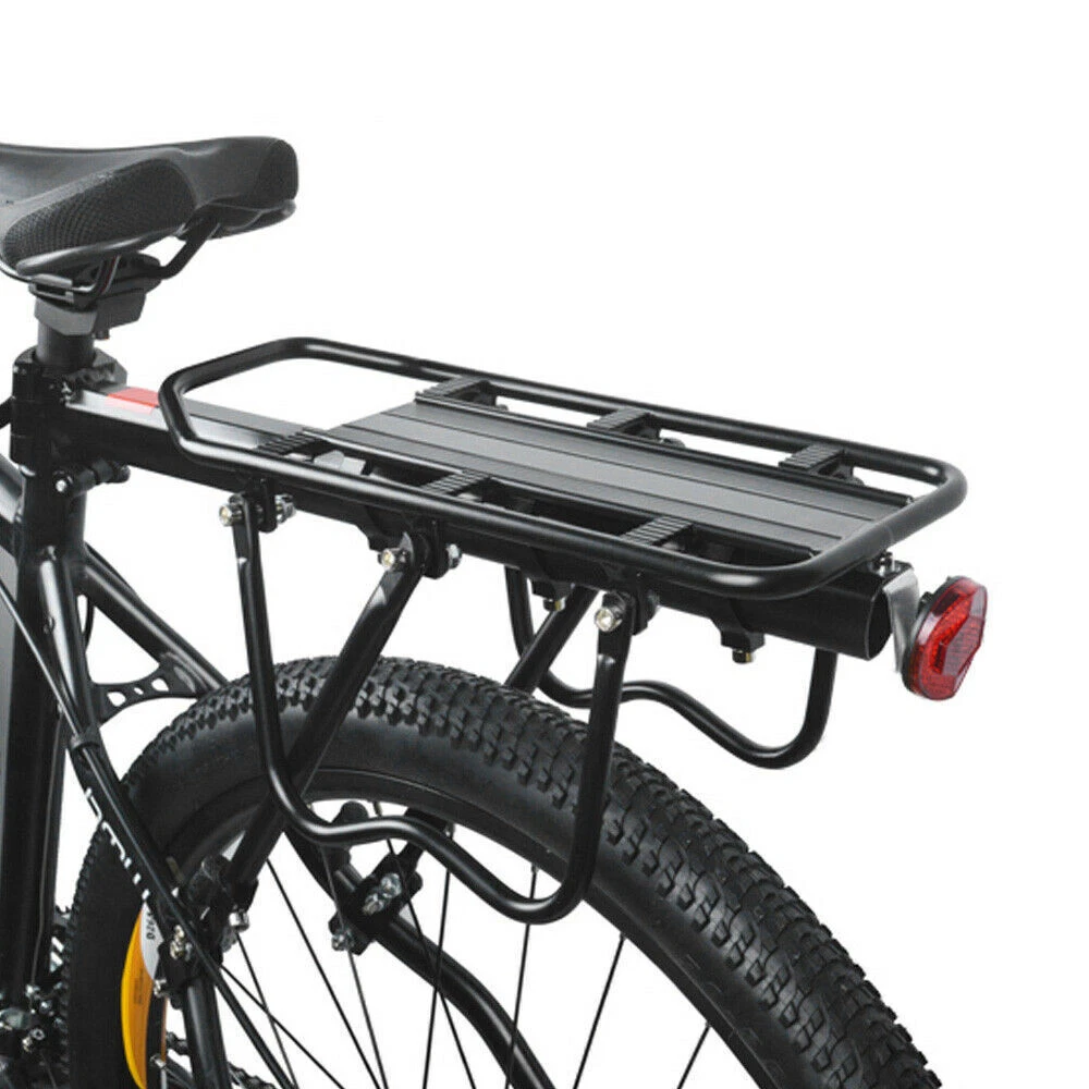 Aluminum Bike Rear Rack Seat Luggage Carrier Bicycle Post Mountain Mount Pannier
