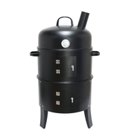 Bbq Smoker Rund Mit Grill Und Ofen