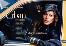 GISELE BUNDCHEN 8-Page EDITORIAL 'Urban Essentials' HARPER'S BAZAAR US Sept 2004