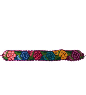 Mexican Embroidered Belt Artisan handmade Floral Sash it  display picture 2