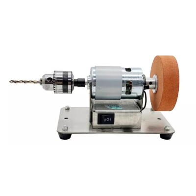 Multifunction Mini Bench Grinder & Sander - Variable Speed, 70mm Wheel, Polishing & Drilling Tool For DIY & Hobbyists