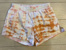 EUC Old Navy Active Girls Large 10-12 Athletic Shorts Lined Pink White Orange