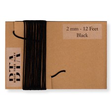 12 Ft Radio Dial Cord String 144" BRAIDED 2mm BLACK for Vintage Radio Tuner