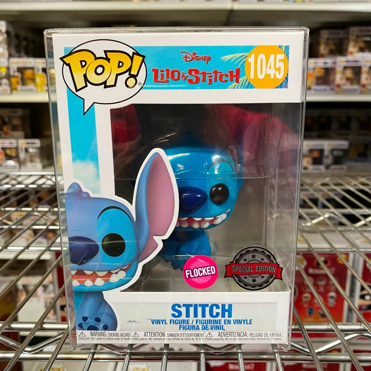 Stitch Disney Lilo & Stich Funko POP! Flocked Special Edition