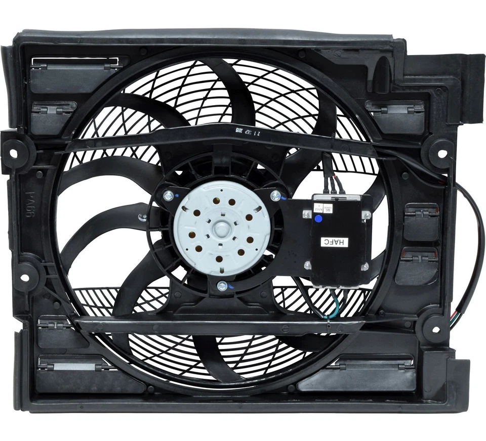 Condenser FRONT Auxiliary Cooling Fan Motor For BMW 1999-2003 525 528 530 540 M5 - Image 3 of 4