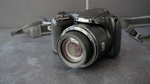 Nikon Coolpix L340 20.2MP Digital Bridge Camera - Black