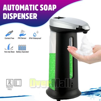 400ml Touchless Automatic Soap Dispenser Hands Free Liquid Sanitiser IR Sensor