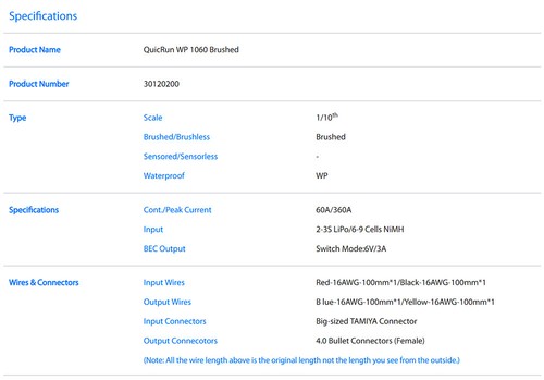 HobbyWing 60A Brushed Electric Speed Controller ESC für 1/10 RC Car SCX10 TRX6 - Picture 6 of 14