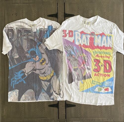 2 AOP Batman DC Comics Białe T-shirty Rozmiar S - Zdjęcie 1 z 6