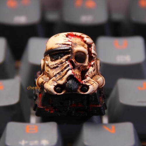 Star Wars Skeleton Keycap Personalized Transparent Resin Cross Axis Pendant - Picture 3 of 7