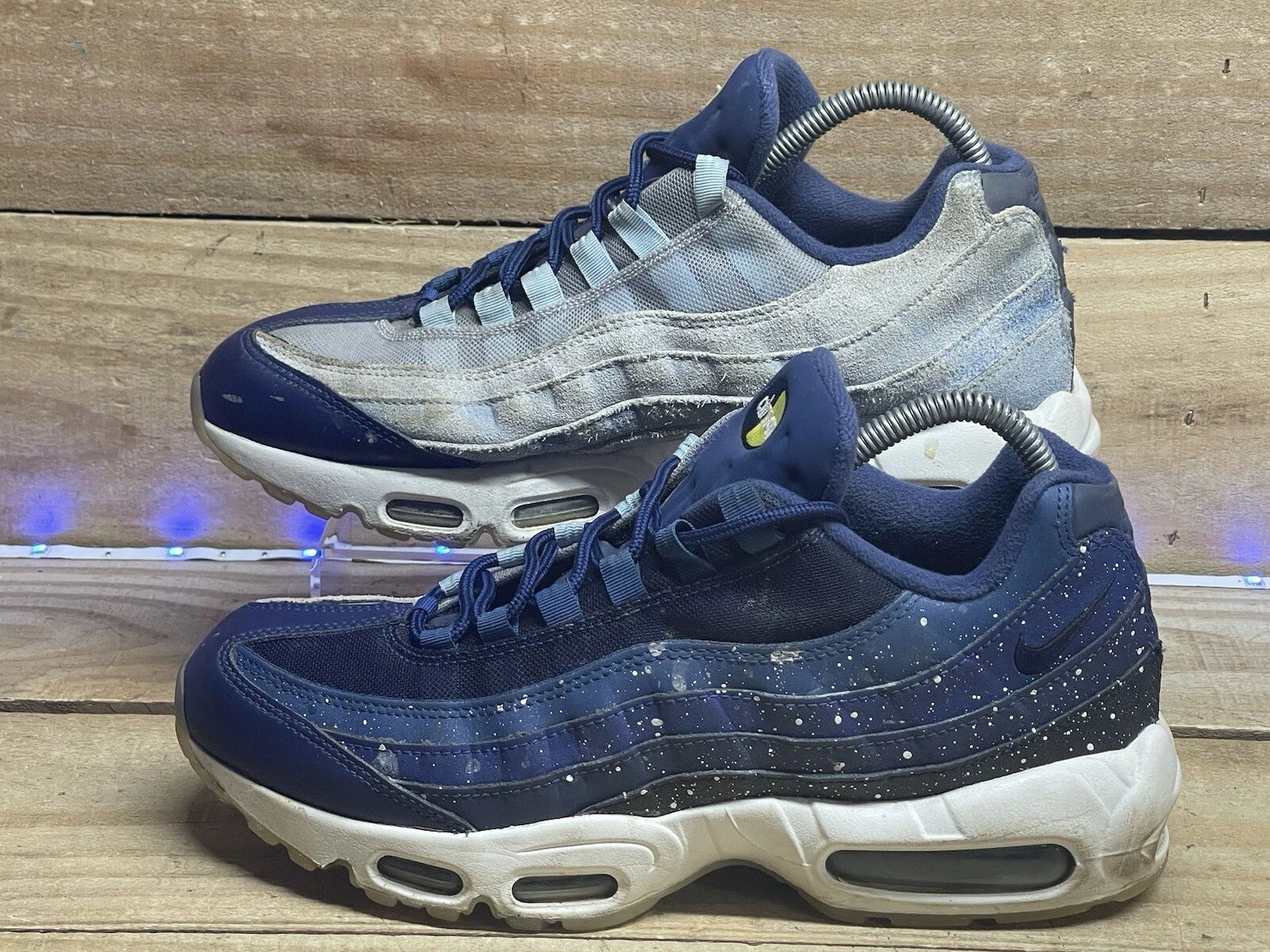 9 baskets homme Nike Air Max 95 JOUR ET NUIT bleu hyper Galaxy CK1412 400