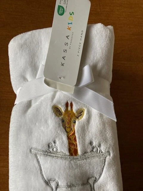 Set of Kassa Kids Hand Towels - Giraffe