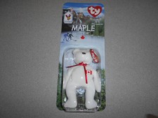 Maple The Bear new 1999 McDonalds collectible toy TY Beanie Babies