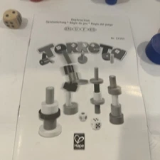 Wooden TOPSY TOWER Smart Games by Hape. FOR PARTS. 17 out of 25 + 1 Dice