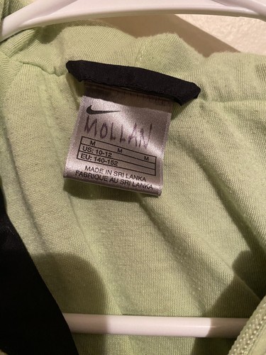 Vintage Y2K Nike Lime Green/Black Spell Out Jacket Kids Sz M (10/12) - Picture 3 of 4