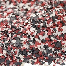 Decorative Color Chips Epoxy Flakes 3-5 MM Red Black White 350G Blend Floor
