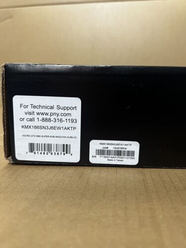 PNY GeForce GTX 1660 Super 6GB Single Fan - GMX166SN3J6EW1AKTP NEW -SEALED PACK - Picture 4 of 4