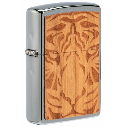 ZIPPO LIGHTER Woodchuck Cherry Tiger Head ITEM NR. 49707 NEW - Picture 8 of 8