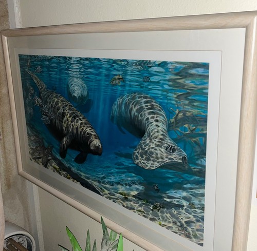 Warm Springs Refuge Don Ray Limited Edition/950 Florida Keys Painting Guy Harvey - Picture 3 of 6