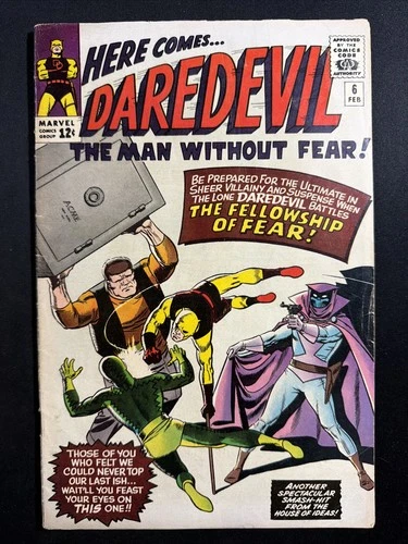 Daredevil #6 1965 Silver Age 1st Print Vintage Marvel Comics VG *A4