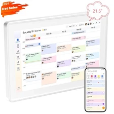 21.5 inch Smart WiFi Digital Calendar Chore Chart FamilyOffice Planner Desk/Wall