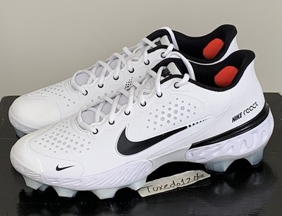 Nike Alpha Huarache Elite 3 MCS Baseball Size 13 Men White Black Grey CZ5649-103 Nike Alpha Huarache Elite 3 Low MCS Men Size 13 White Black  main image 3