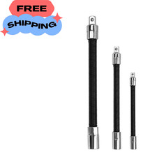 Flexible Socket Extension Bar Set 3 Pcs 6 8 10 Drive Adapter Flexible Socket Extension Bar Set 3 Pcs 6 8 10 Drive Adapter
