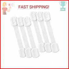 Bates- Child Safety Strap Locks, 6 Pack, Child Proof Cabinet Latches, Child Safe
