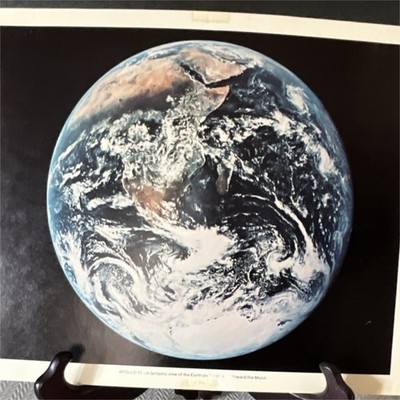 Apollo Mission Color Photographs Set - Armstrong, Aldrin, Collins, Earth & Moon