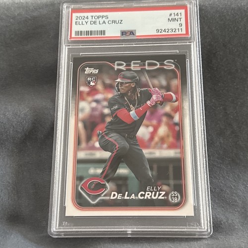 2024 TOPPS CHROME ELLY DE LA CRUZ ROOKIE #44 PSA 9 MINT REDS RC