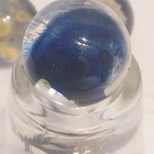 Studio Art Glass Marbles Marked MA 14 Implosion Milkyway  — photo 4