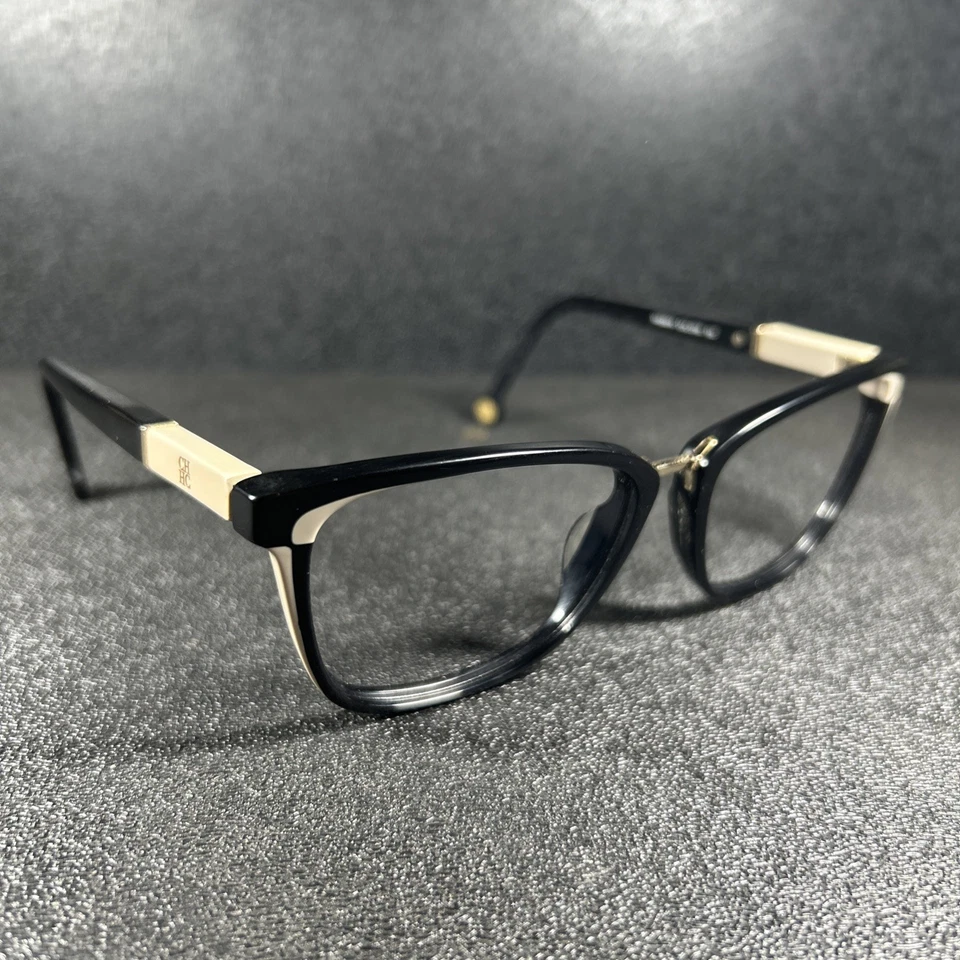 Carolina Herrera Women’s Eyeglasses VHE891K 0700 Beige Tan Black Gold 54-16-135 - Image 3 of 4