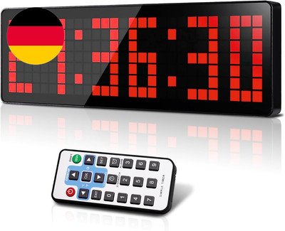 Fitness Training Gym Timer,13.2'' Digitale Wanduhr, LED Sport Timer Mit Countdown