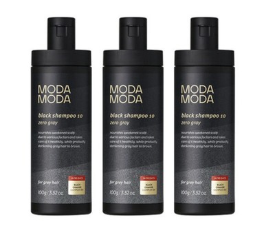 ModaModa Pro-Change Black Shampoo 100g*3ea / Darkening Gray Hair