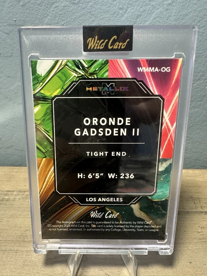 🔥 Tarjeta automática de novato Oronde Gadsden II 2025 ¡Coincidencia de 2/3 colores!! Foto 2 de 2