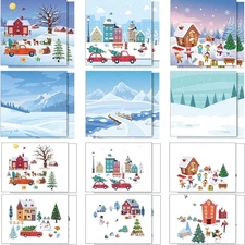 Winter Sticker Scene Craft Kit 24pc