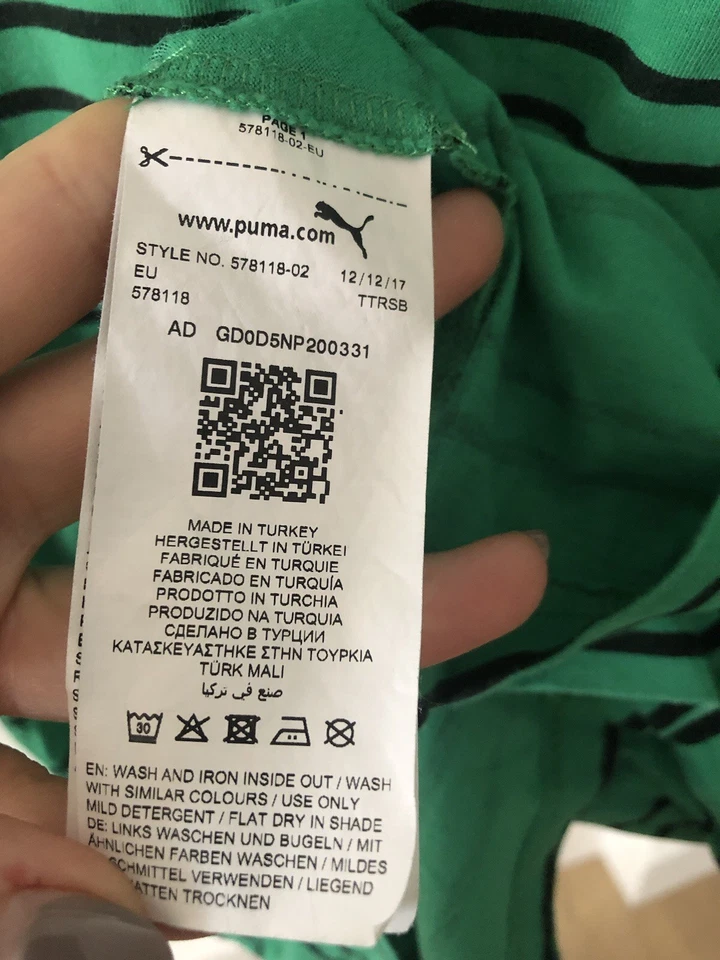 Women’s Puma Slim Fit Striped T-shirt  - Image 4 of 4