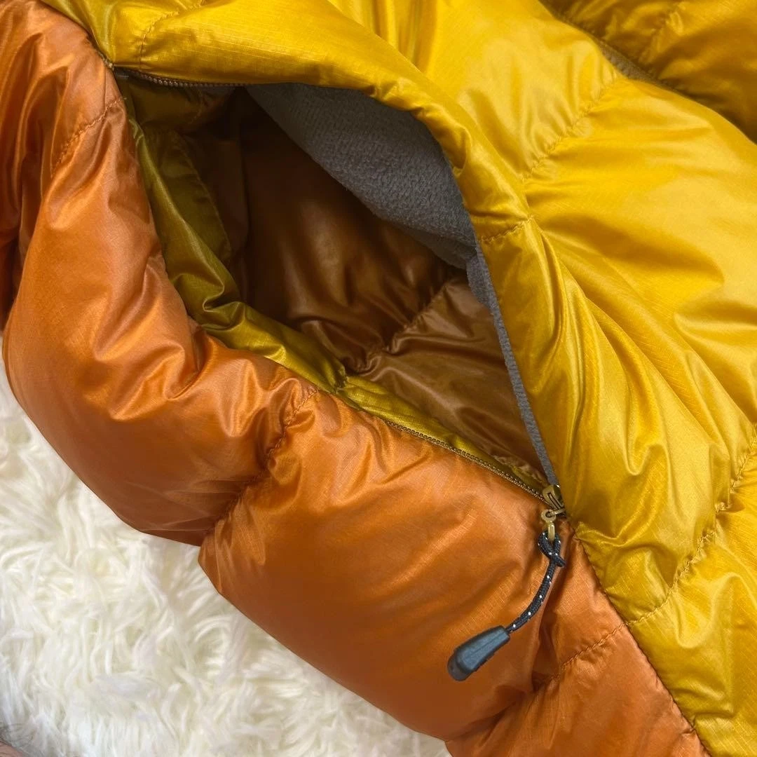 Montbell Alpine Down Parka 1101407 Men's L 800 Fill Power Orange Gold Jacket image 11