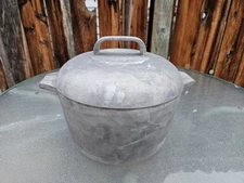 Wagner Ware Magnalite Sidney 4249 6 QT Quart Stock Pot Dutch Oven w/ Orig, Lid!