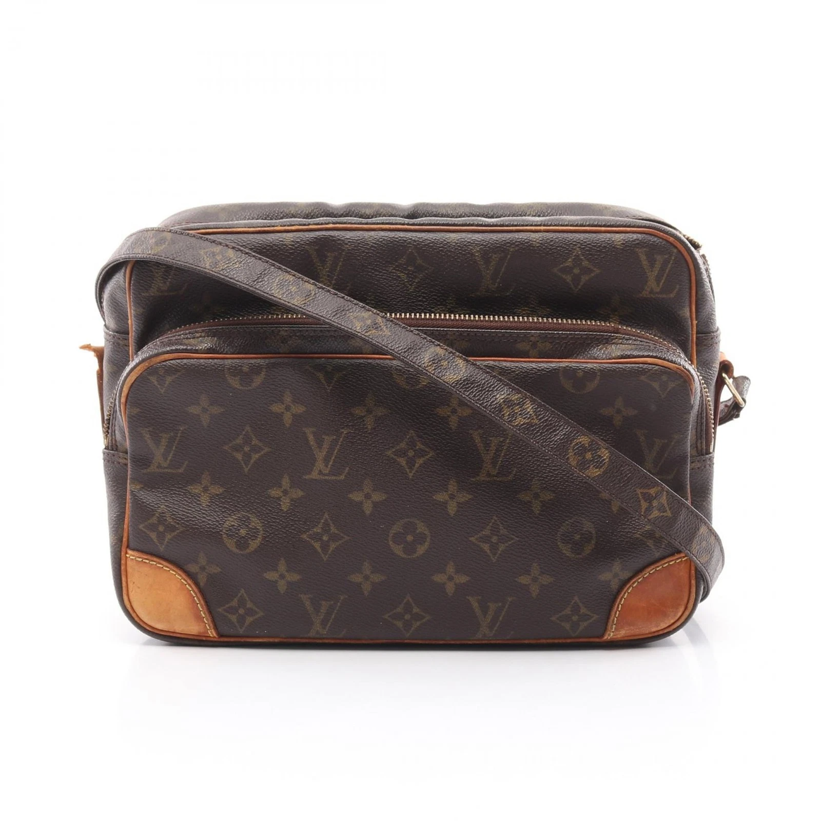 LOUIS VUITTON（LV） Borsa a tracolla Louis Vuitton Nilo borsa a tracolla rivestita in PVC tela pelle monogramma donna br